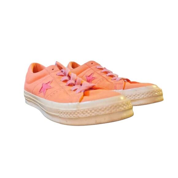 Converse One Star Ox Womens 9 Mens 7 159815C Paradise Pink Shoes Sneakers Sample - Picture 2 of 7